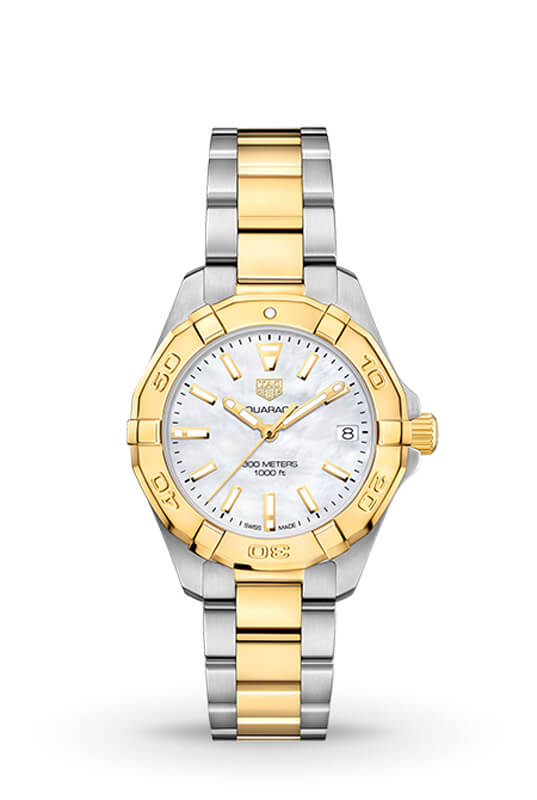 Shop Tag Heuer Aquaracer Mother of Pearl Dial Watch for Women - WBD1320.BB0320 in USA