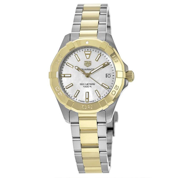 Shop Tag Heuer Aquaracer Mother of Pearl Dial Watch for Women - WBD1320.BB0320 in USA