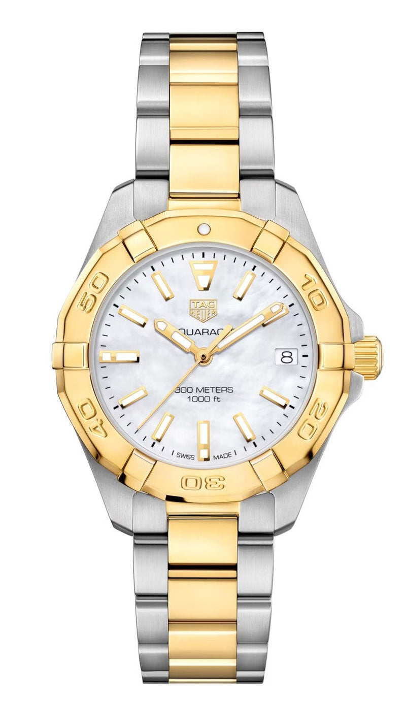Shop Tag Heuer Aquaracer Mother of Pearl Dial Watch for Women - WBD1320.BB0320 in USA
