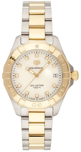 Shop Tag Heuer Aquaracer White Mother of Pearl Dial Watch for Women - WBD1322.BB0320 in USA