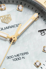 Shop Tag Heuer Aquaracer White Mother of Pearl Dial Watch for Women - WBD1322.BB0320 in USA