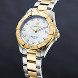 Shop Tag Heuer Aquaracer White Mother of Pearl Dial Watch for Women - WBD1322.BB0320 in USA