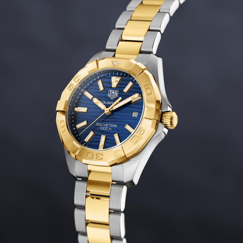 Shop Tag Heuer Aquaracer Blue Dial Watch for Women - WBD1325.BB0320 in USA