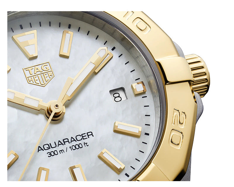 Tag Heuer Aquaracer Mother of Pearl Dial Two Tone Steel Strap Watch for Men - WBD1420.BB0321 Buy Now By Tag Heuer