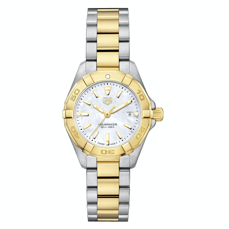 Tag Heuer Aquaracer Mother of Pearl Dial Two Tone Steel Strap Watch for Men - WBD1420.BB0321 Buy Now By Tag Heuer