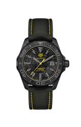 Tag Heuer Aquaracer Calibre 5 Black NATO Strap Carbon Dial Watch for Men - WBD218B.FC6446 Buy Now By Tag Heuer