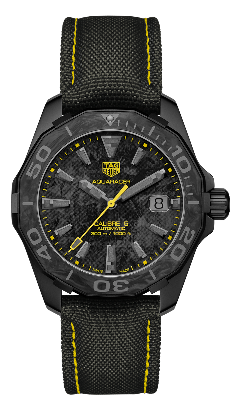 Tag Heuer Aquaracer Carbon Dial Watch for Men - WBD218B.FC6446 Buy Now By Tag Heuer