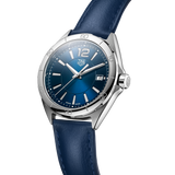 Shop Tag Heuer Formula 1 Quartz Blue Dial Blue Leather Strap Watch for Women - WBJ1312.FC8231 in USA