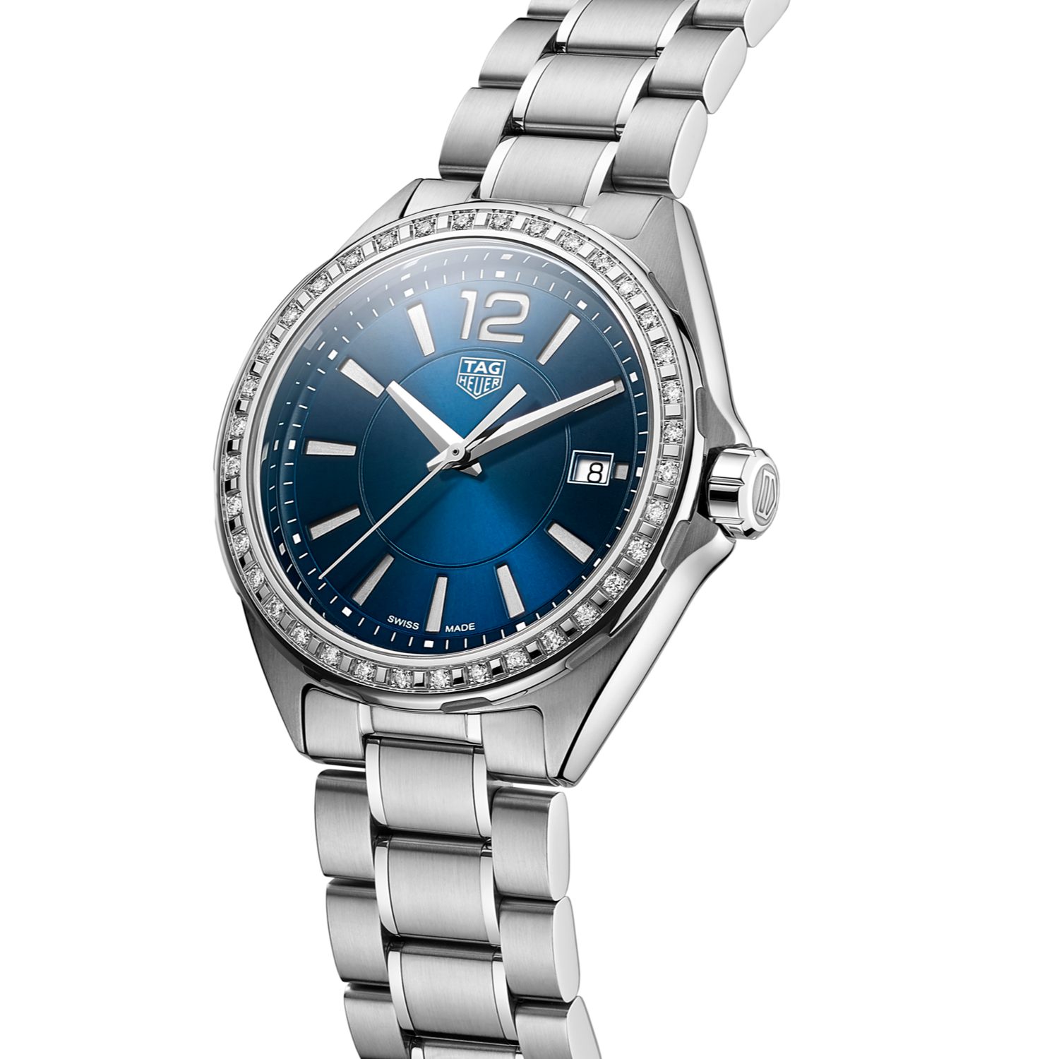 Tag Heuer Formula 1 Quartz Diamonds Blue Dial Silver Steel Strap Watch for Women - WBJ1316.BA0666