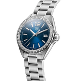 Shop Tag Heuer Formula 1 Quartz Diamonds Blue Dial Silver Steel Strap Watch for Women - WBJ1316.BA0666 in USA
