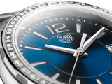Shop Tag Heuer Formula 1 Quartz Diamonds Blue Dial Silver Steel Strap Watch for Women - WBJ1316.BA0666 in USA