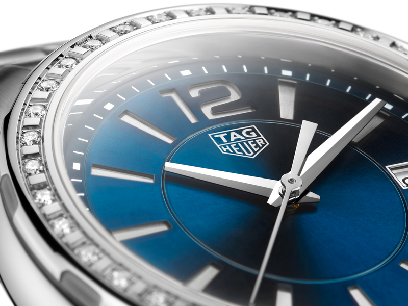 Shop Tag Heuer Formula 1 Quartz Diamonds Blue Dial Silver Steel Strap Watch for Women - WBJ1316.BA0666 in USA
