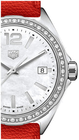 Tag Heuer Formula 1 Quartz Diamonds Mother of Pearl Dial Orange Leather Strap Watch for Women - WBJ131A.FC8250 Buy Now By Tag Heuer