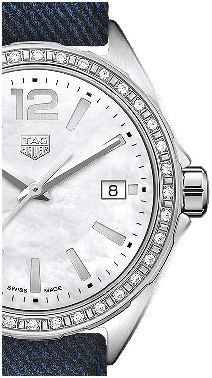 Tag Heuer Formula 1 Quartz Diamonds Mother of Pearl Dial Blue Leather Strap Watch for Women - WBJ131A.FC8251 Buy Now By Tag Heuer