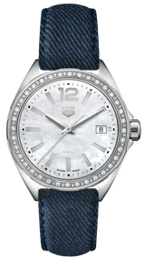 Tag Heuer Formula 1 Quartz Diamonds Mother of Pearl Dial Blue Leather Strap Watch for Women - WBJ131A.FC8251 Buy Now By Tag Heuer