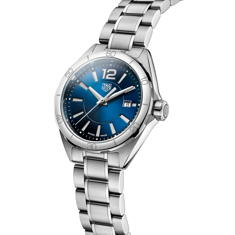 Shop Tag Heuer Formula 1 Quartz Blue Dial Silver Steel Strap Watch for Women - WBJ1412.BA0664 in USA