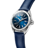 Shop Tag Heuer Formula 1 Quartz Blue Dial Blue Leather Strap Watch for Women - WBJ1412.FC8233 in USA