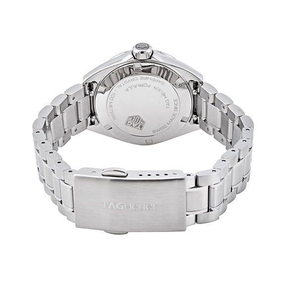 Shop Tag Heuer Formula 1 Diamonds Mother Of Pearl White Dial Silver Steel Strap Watch for Women - WBJ1419.BA0664 in USA