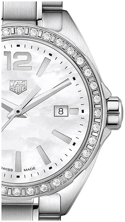 Tag Heuer Formula 1 Diamonds Mother of Pearl White Dial Silver Steel Strap Watch for Women - WBJ141A.BA0664 Buy Now By Tag Heuer