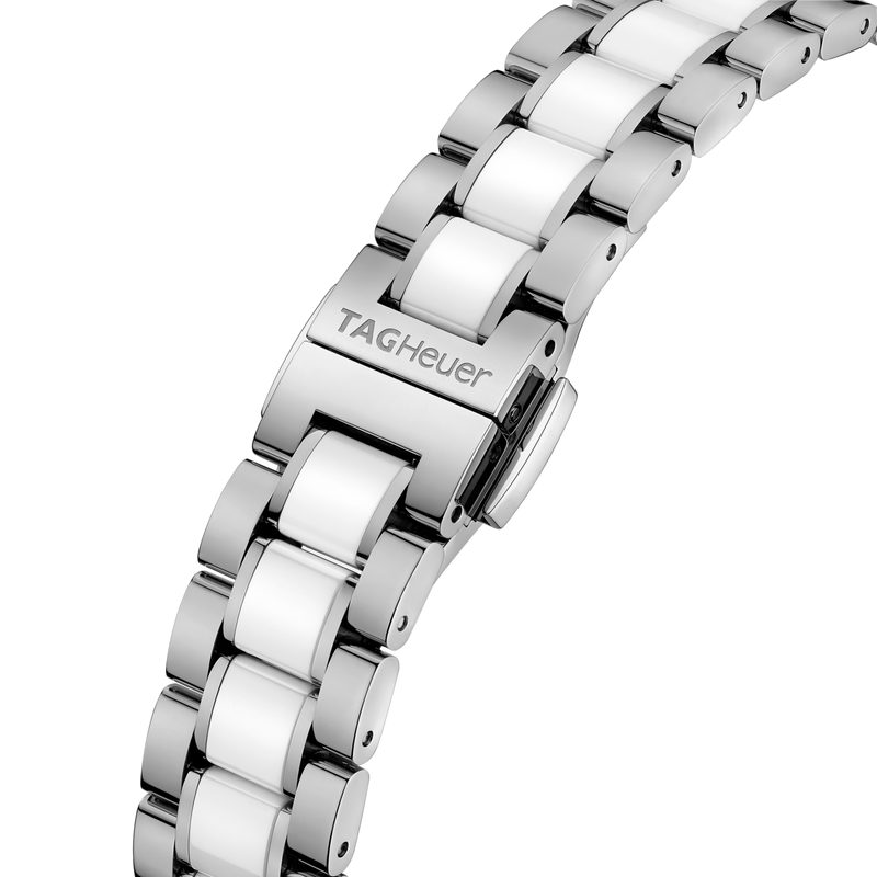 Shop Tag Heuer Formula 1 Quartz White Dial Two Tone Steel Strap Watch for Women - WBJ141AC.BA0974 in USA