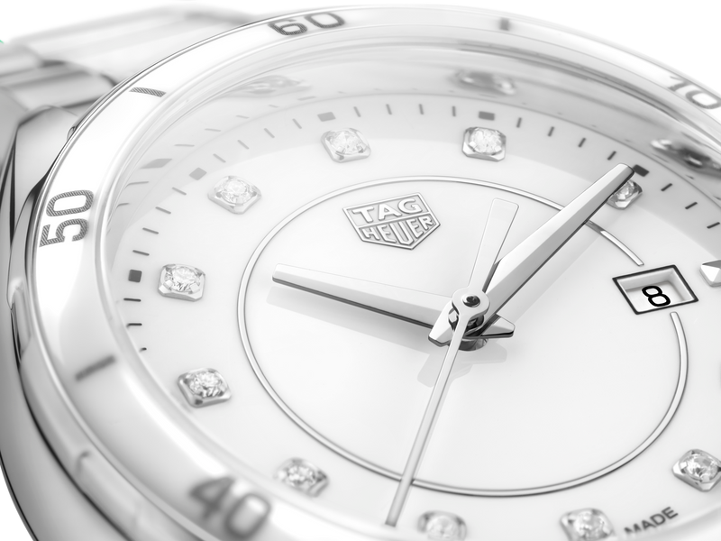 Shop Tag Heuer Formula 1 Diamonds White Dial Two Tone Steel Strap Watch for Women - WBJ141AD.BA0974 in USA