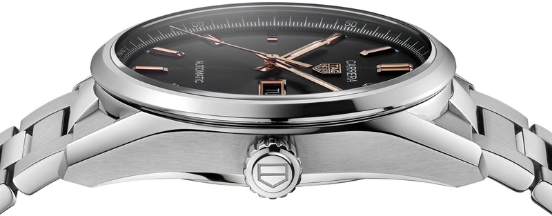 Tag Heuer Carrera Day Date Black Dial Silver Steel Strap Watch for Men - WBN2013.BA0640 Buy Now By Tag Heuer