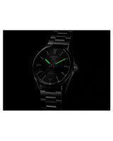 Tag Heuer Carrera Date Black Dial Silver Steel Strap Watch for Men - WBN2110.BA0639