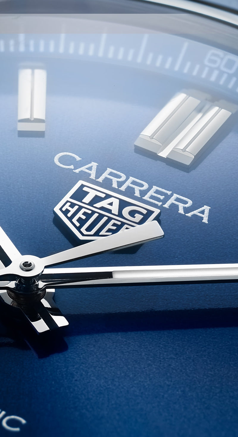 Tag Heuer Carrera Date Blue Dial Blue Leather Strap Watch for Men - WBN2112.FC6504 Buy Now By Tag Heuer