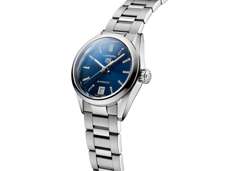 Tag Heuer Carrera Blue Dial Silver Steel Strap Watch for Women - WBN2411.BA0621 Buy Now By Tag Heuer
