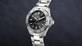 Tag Heuer Aquaracer Professional 200 Solargraph Quartz Black Dial Silver Steel Strap Watch for Men - WBP1114.BA0000 Buy Now By Tag Heuer