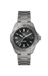 Tag Heuer Aquaracer Professional 200 Solargraph Quartz Black Dial Silver Steel Strap Watch for Men - WBP1180.BF0000 Buy Now By Tag Heuer