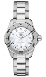 Tag Heuer Aquaracer Professional 200 Quartz White Dial Silver Steel Strap Watch for Women - WBP1411.BA0622 Buy Now By Tag Heuer