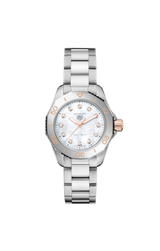 Tag Heuer Aquaracer Professional 200 Quartz Diamonds White Dial Silver Steel Strap Watch for Women - WBP1450.BA0622 Buy Now By Tag Heuer