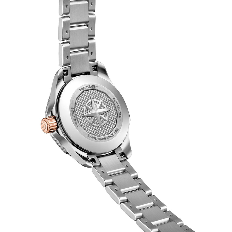 Tag Heuer Aquaracer Professional 200 Quartz Diamonds Mother of Pearl Dial Silver Steel Strap Watch for Women - WBP1451.BA0622 Buy Now By Tag Heuer