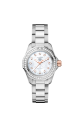 Tag Heuer Aquaracer Professional 200 Quartz Diamonds Mother of Pearl Dial Silver Steel Strap Watch for Women - WBP1451.BA0622 Buy Now By Tag Heuer