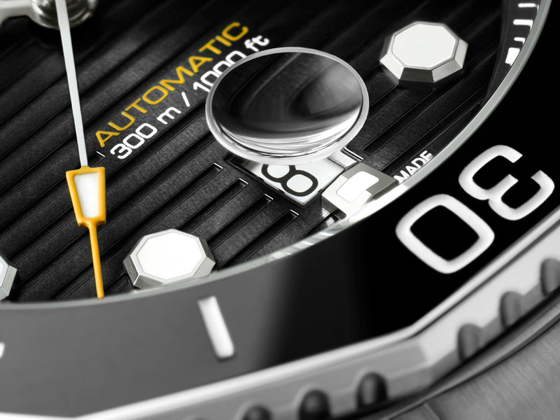 Tag Heuer Aquaracer Professional 300 Automatic Black Dial Silver Steel Strap Watch for Men - WBP201A.BA0632 Buy Now By Tag Heuer