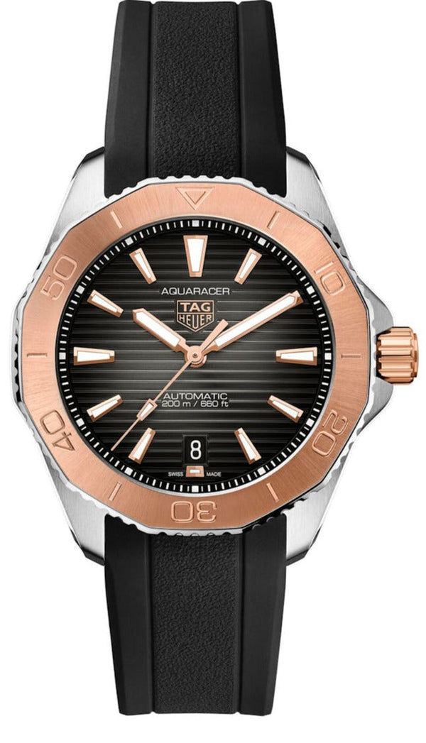 Tag Heuer Aquaracer Professional 200 Automatic Black Dial Black Rubber Strap Watch for Men - WBP2151.FT6199 Buy Now By Tag Heuer