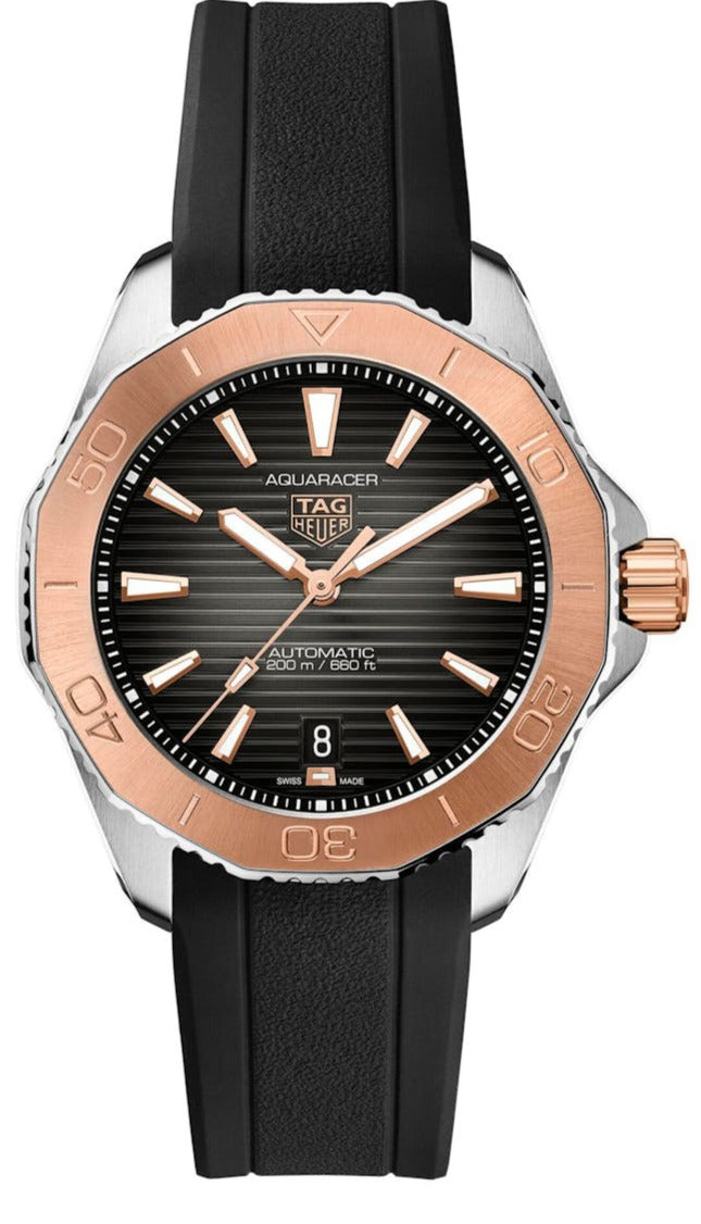 Tag Heuer Aquaracer Professional 200 Automatic Black Dial Black Rubber Strap Watch for Men - WBP2151.FT6199 Buy Now By Tag Heuer