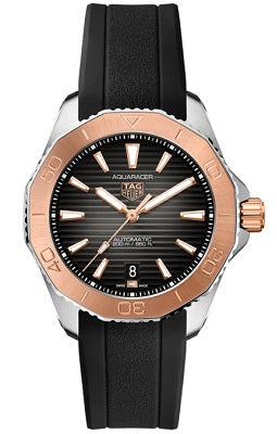 Tag Heuer Aquaracer Professional 200 Automatic Black Dial Black Rubber Strap Watch for Men - WBP2151.FT6199 Buy Now By Tag Heuer