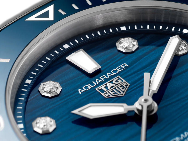 Tag Heuer Aquaracer Professional 300 Automatic Diamonds Blue Dial Silver Steel Strap Watch for Women - WBP231B.BA0618 Buy Now By Tag Heuer