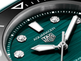 Tag Heuer Aquaracer Professional 300 Automatic Diamonds Green Dial Green Rubber Strap Watch for Women - WBP231G.FT6226 Buy Now By Tag Heuer