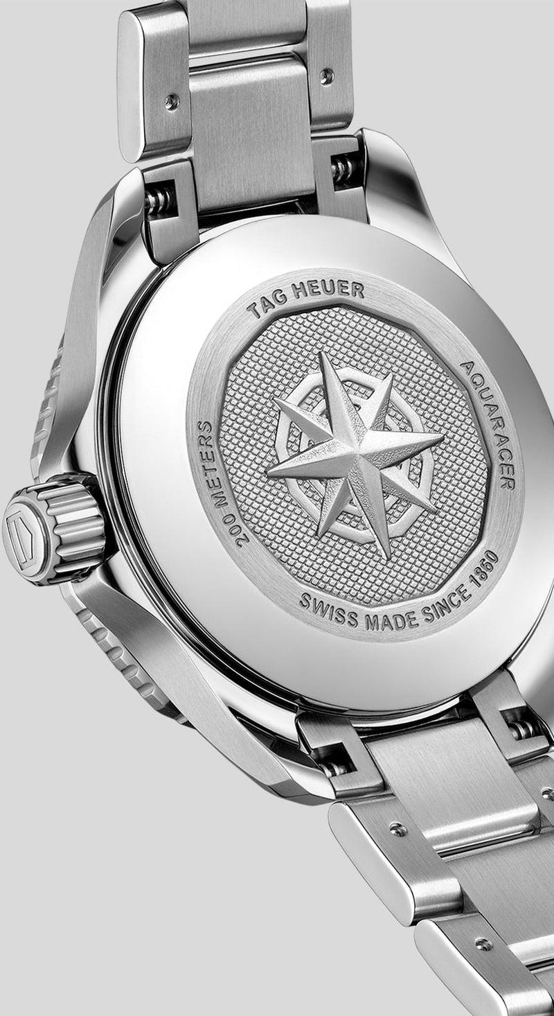 Tag Heuer Aquaracer Professional 200 Automatic Diamond Blue Dial Silver Steel Strap Watch for Women - WBP2411.BA0622 Buy Now By Tag Heuer