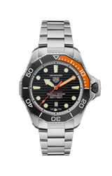 Tag Heuer Aquaracer Professional 1000 Superdiver Automatic Black Dial Silver Steel Strap Watch for Men - WBP5A8A.BF0619 Buy Now By Tag Heuer