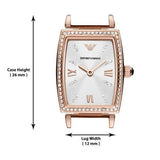 Emporio Armani Gianni T Bar Quartz Crystals White Dial Rose Gold Steel Strap Watch For Women - AR11406 Buy Now By Emporio Armani