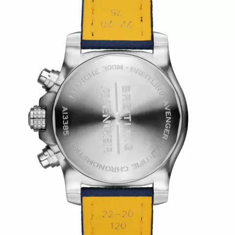 Shop Breitling Avenger Chronograph 43 Blue Dial Blue Nylon Strap Watch for Men - A13385101C1X1 in USA