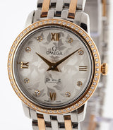 Shop Omega De Ville Prestige Quartz Diamonds Silver Dial Two Tone Steel Strap Watch for Women - 424.25.27.60.52.001 in USA