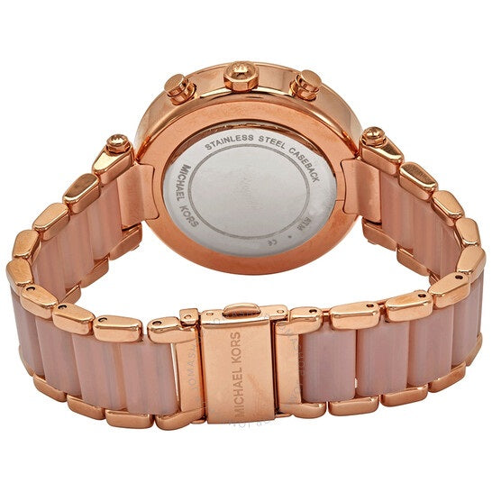 Michael Kors Parker Pink Dial Two Tone Steel Strap Watch for Women - MK5896 Buy Now By Michael Kors