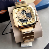 Fossil Retro Analog-Digital Gold Dial Gold Steel Strap Watch for Men - FS5889 Buy Now By Fossil