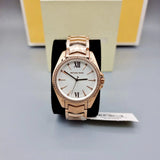 Michael Kors Whitney Quartz White Dial Rose Gold Steel Strap Watch For Women - MK6694