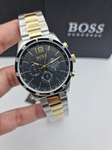 Hugo Boss Professional Black Dial Two Tone Steel Strap Watch for Men - 1513529 Buy Now By Hugo Boss